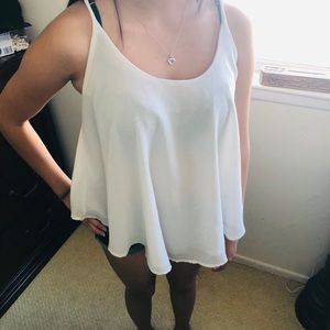 Cute white flowy shirt